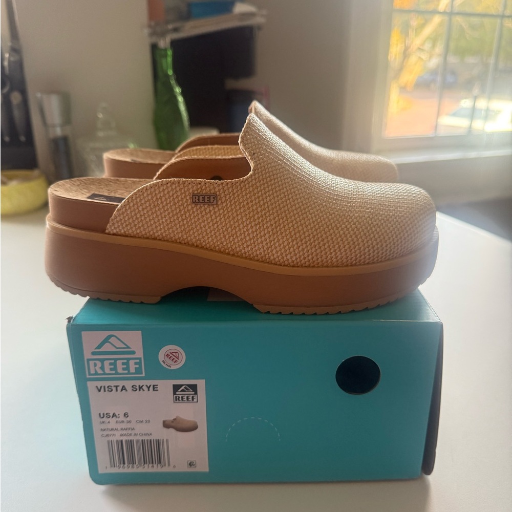 Reef Vista Skye Beige Slip-On Shoes